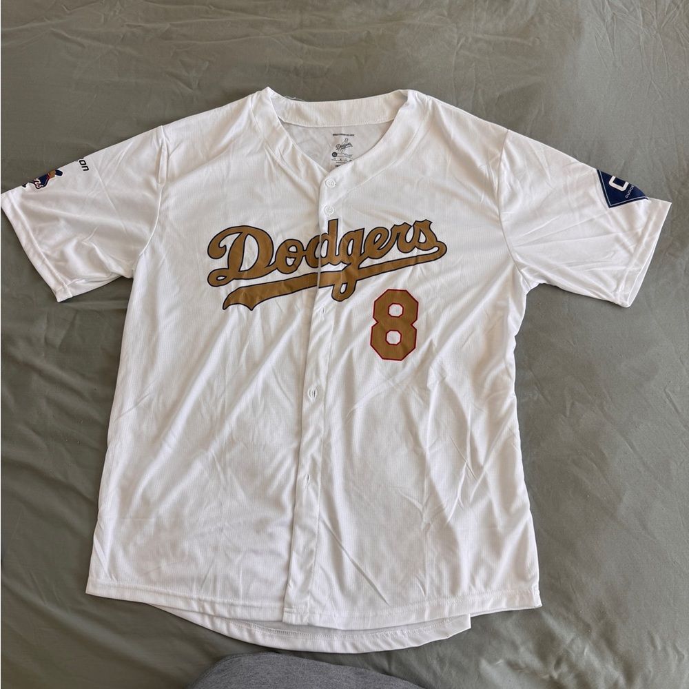 White Dodgers Baseball Jersey, Limited Edition